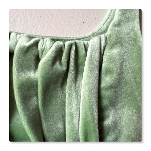 Verge Girl Mid 90's Velvet Ruched Top Sz XS - Picture 3 of 9